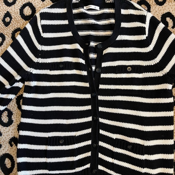 Black and Cream Striped Sweater - Picture 7 of 11
